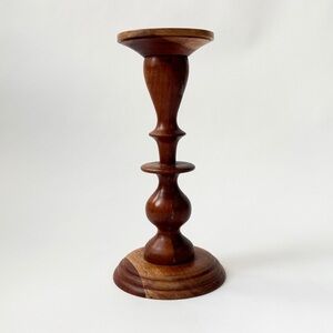 Two’s Company NWT Solid Wood Candle Pedestal // Candle Stand // candle holder